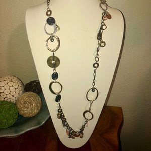Nordstrom Sequin 40” long statement necklace